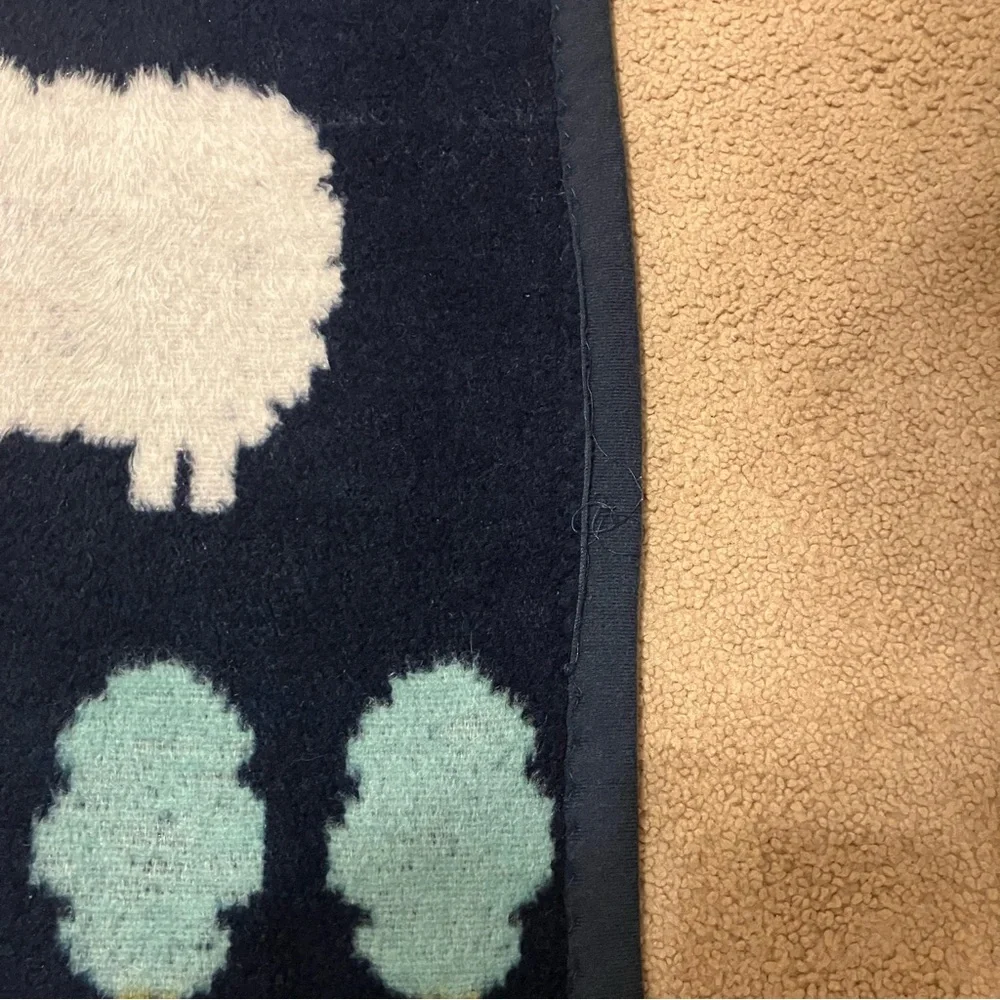 VTG 1986 Vuteks for‎ Crown Crafts Farm Animal Blanket Heavy Fleece 55x70
